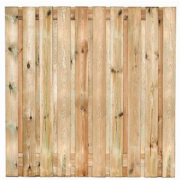 Lux Plankenscherm Grenen Geïmp Bois 21 Planks/15mm Groen 180x180 [750011]