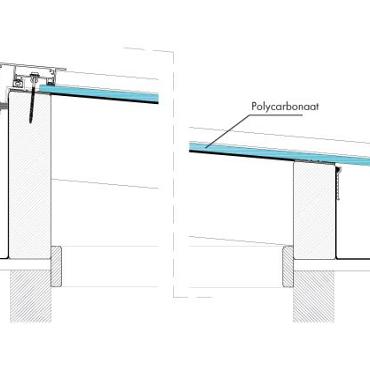 Lichtstraat Polycarb Douglas Lessenaars 1940Br x 1500mm Dp